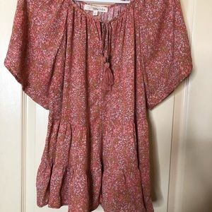 Rewind Junior/women Straight Neck Short Sleeve knit Top Size L